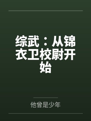 综武：从锦衣卫校尉开始封面