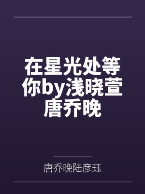 在星光处等你by浅晓萱唐乔晚封面