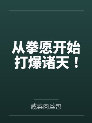 从拳愿开始打爆诸天！封面