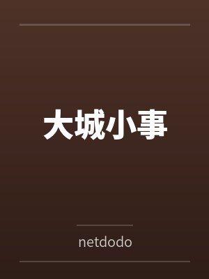 大城小事封面