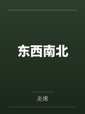 向北向西东西南北封面