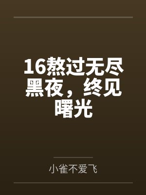 16熬过无尽黑夜，终见曙光封面